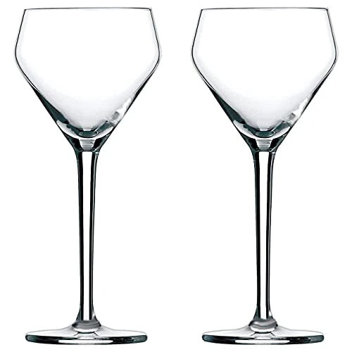 The Educated Barfly x Amehla Collection, Teardrop Handblown Nick and Nora Coupe Cocktail Glass (Set of 2)